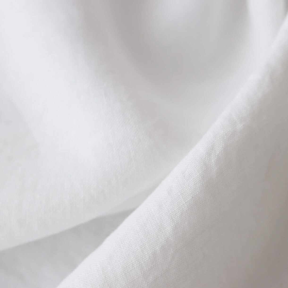 Optical White linen fabric, 160gsm lightweight and breathable natural white textile