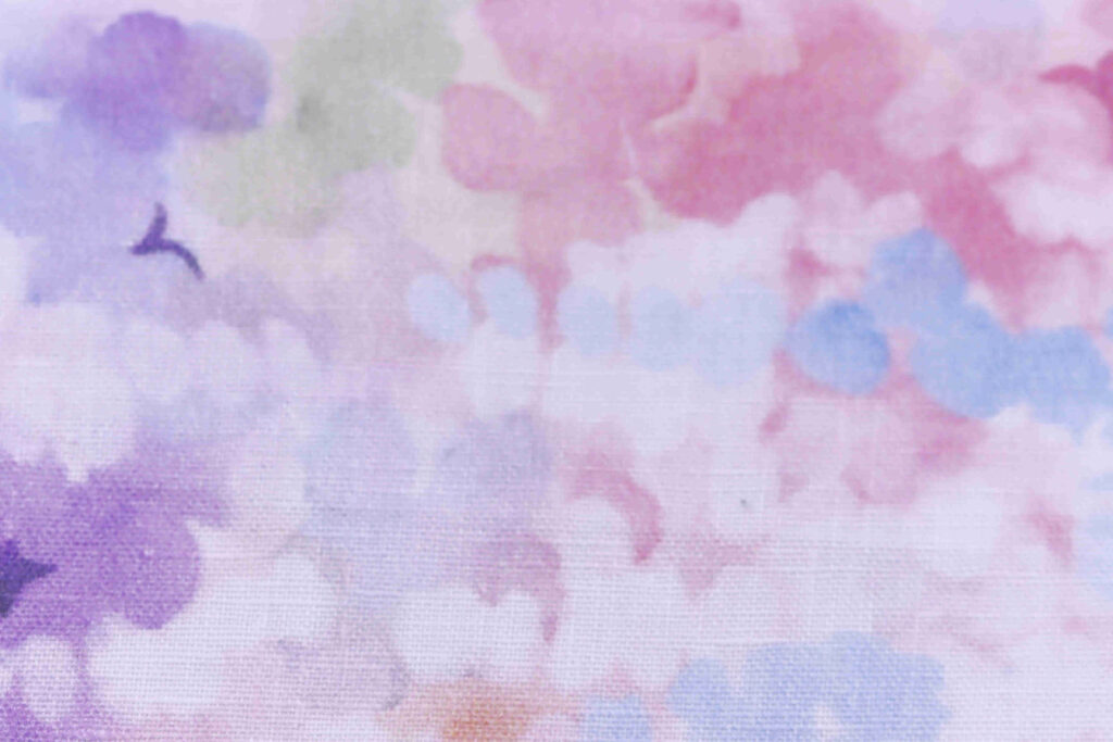 Linen fabric with Spring Splash print 200gsm - LinenCult