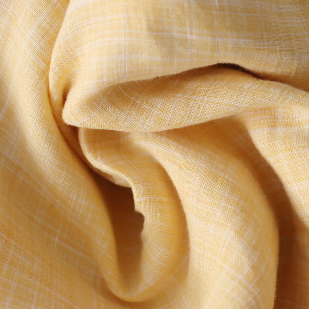 160gsm Cornsilk Mist linen fabric with soft drape and natural finish