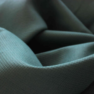 Sample of Small honeycomb linen fabric North Sea color 200gsm