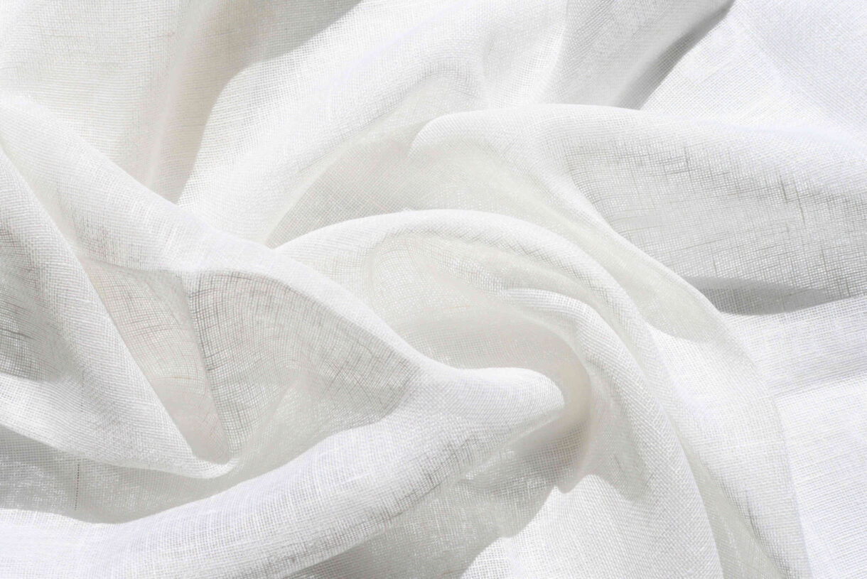 Off-White Gauze Hemp – Lightweight Eco-Friendly Fabric Off-White gauze hemp fabric, lightweight breathable natural textile for scarves and beachwear
