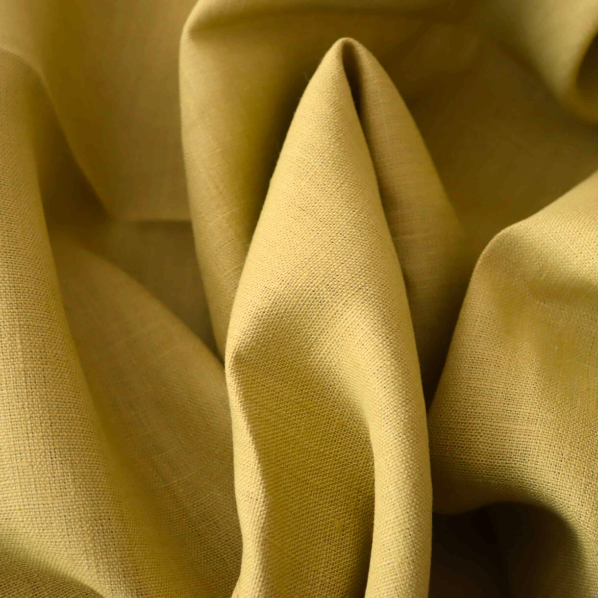 100% Linen Fabric Green Sulphur 250gsm – Durable, Breathable & Bold