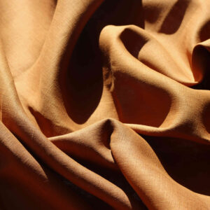 Sample Linen Fabric in Caramel Cafe color 250gsm