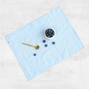 Linen placemat (set of 2) - Baby blue