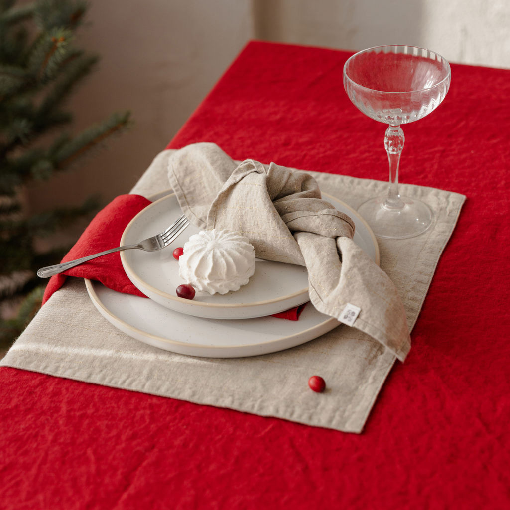 Placemat - golden grids (1)