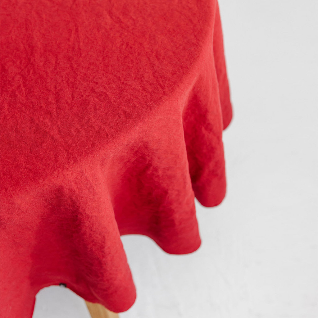 Round tablecloth - Cranberry (3)