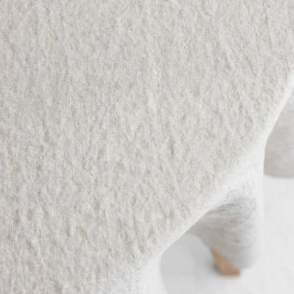 Round tablecloth - Golden grids (4)