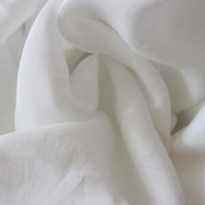 Linen fabric in Optical white color 140gsm