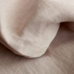 Rose Grey 100% linen fabric, 200gsm medium weight with soft drape and neutral tone