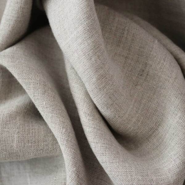 Natural linen fabric 160gsm lightweight undyed material